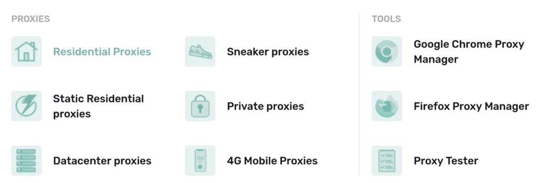 A residential IP service that has an option to get sneaker proxies