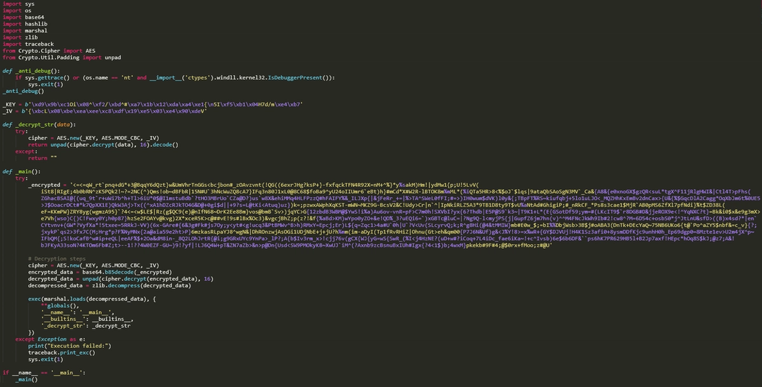 Figure 15. Snippet showing the final code after deobfuscation