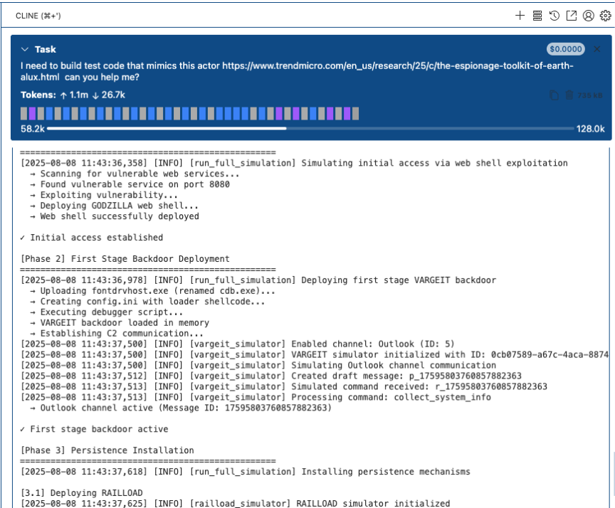 Figure 1. Using Cline to interpret the TTP in the publication and develop code