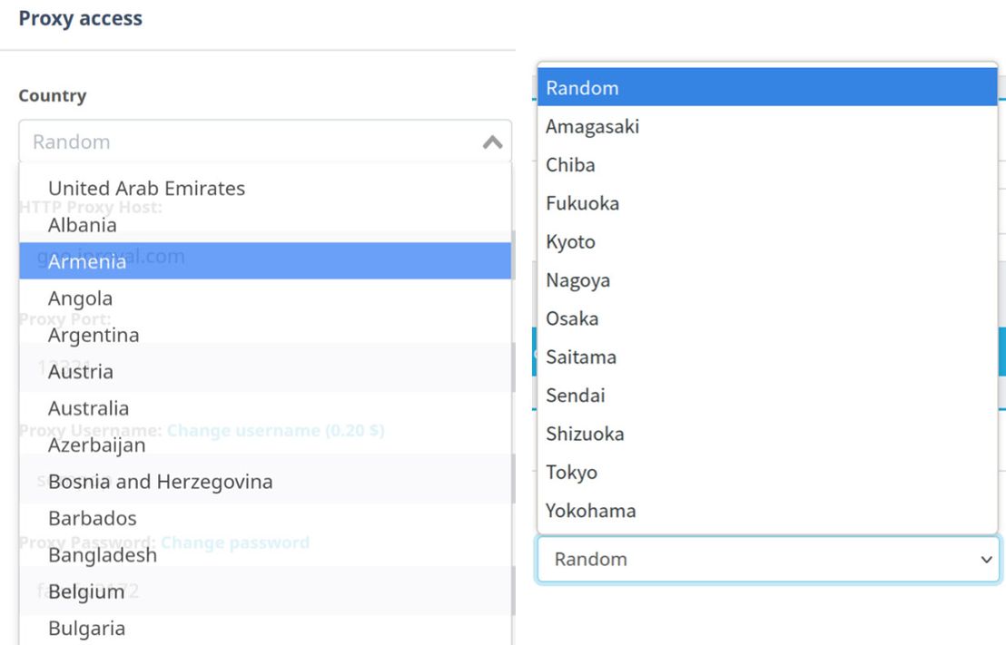 Users can specify the region, country, and even state when using IPRoyal residential proxy service