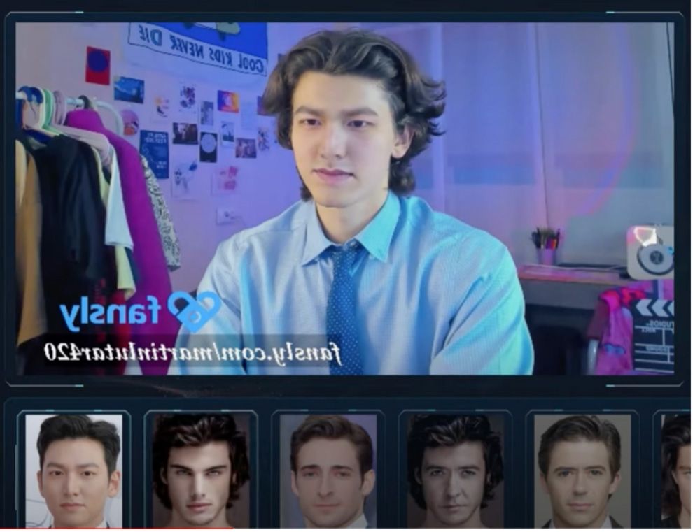 Figure 4: Screenshots of FaceSwap