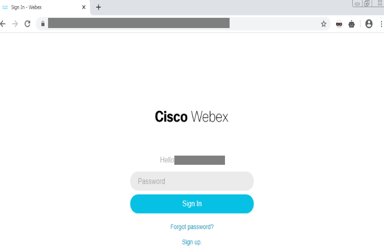 Figure 7. Fake pages for logging in and joining a meeting in WebEx
