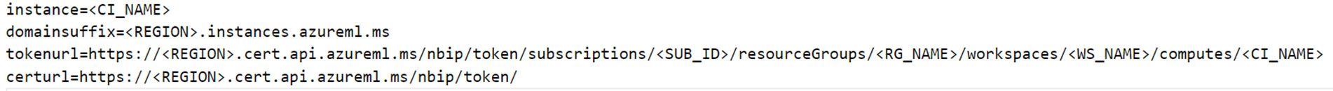 Figure 6. Contents of “/mnt/azmnt/.nbvm” with public endpoint defined in “certurl” key
