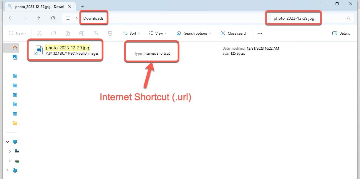 The Malicious WebDAV Share with the view filtered