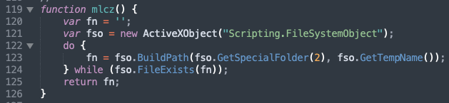 A function to generate a temporary file path