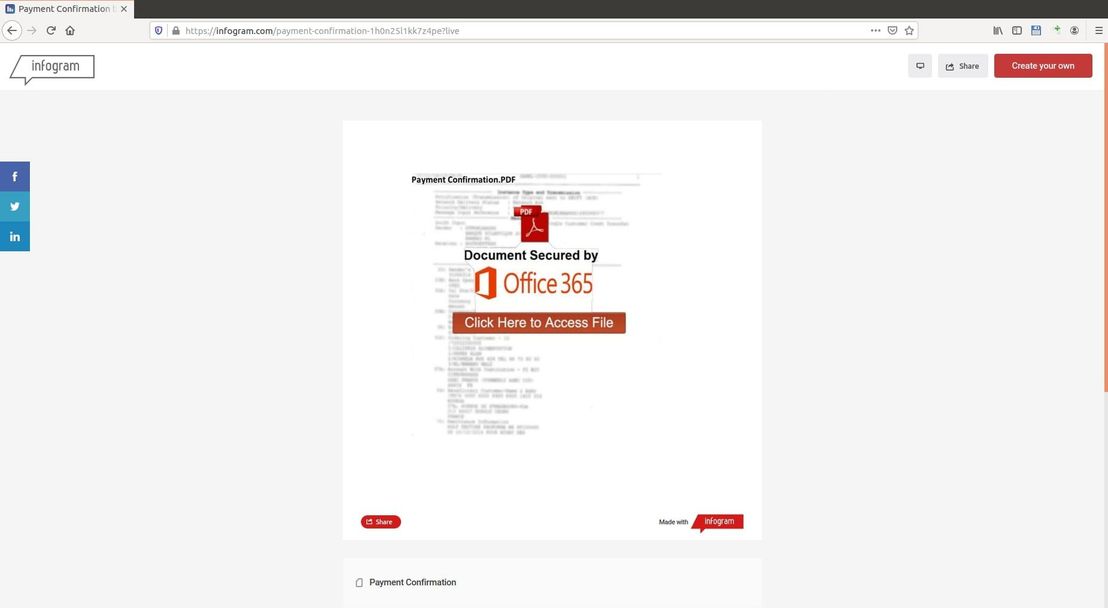 A phishing campaign related to Infogram