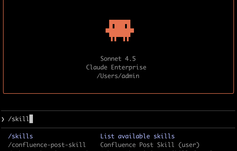 Figure 1. An example of a Claude skill for handling weekly updates automation in Atlassian Confluence group meeting minutes