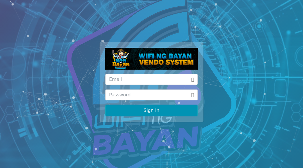 Figure 3. A screenshot of the web panel for coin-operated Wi-Fi access