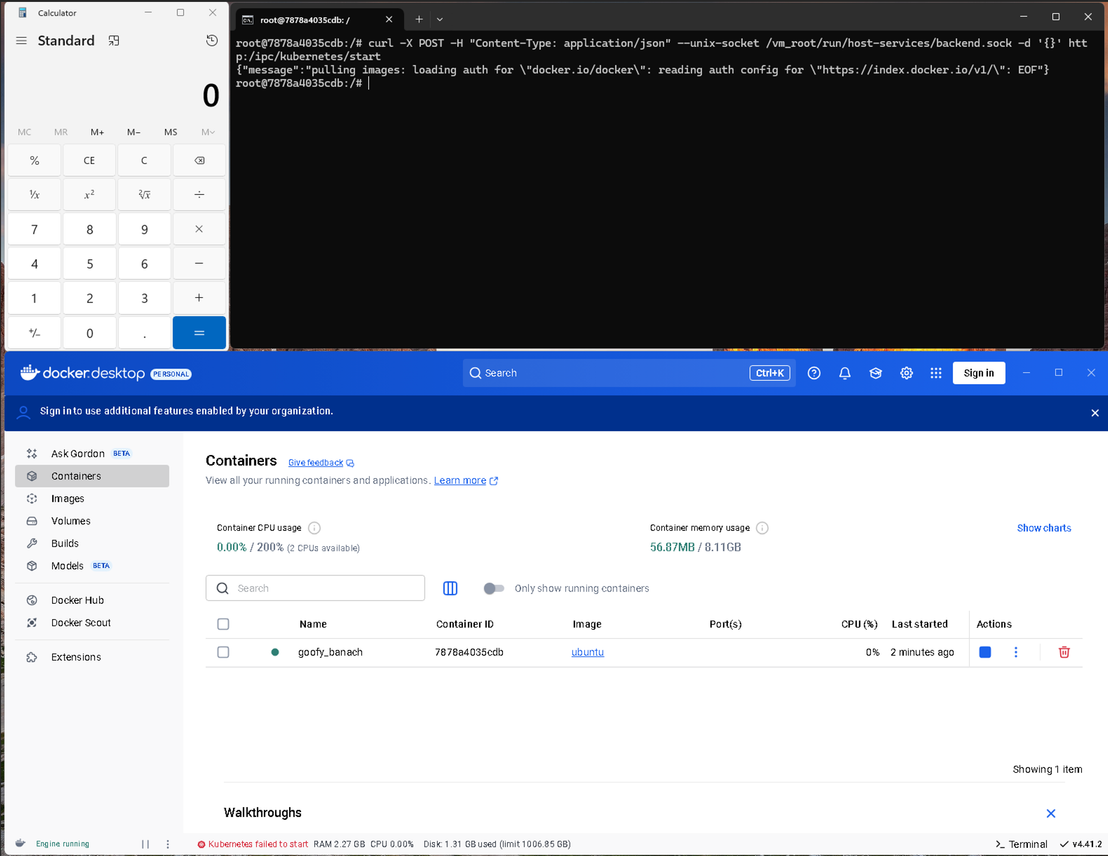 Figure 8. Docker Desktop VM escape through credentialHelper