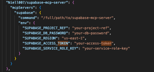 Figure 2. Database MCP configuration