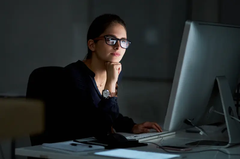 Professional working in a modern office
