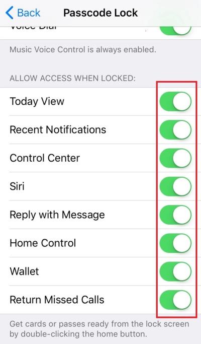 Figure 7. Screenshot of the Passcode Lock UI