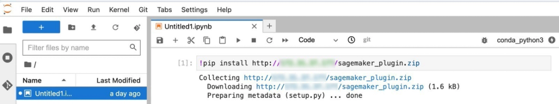 Figure 8. Malicious package installation