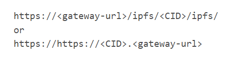 IPFS gateways