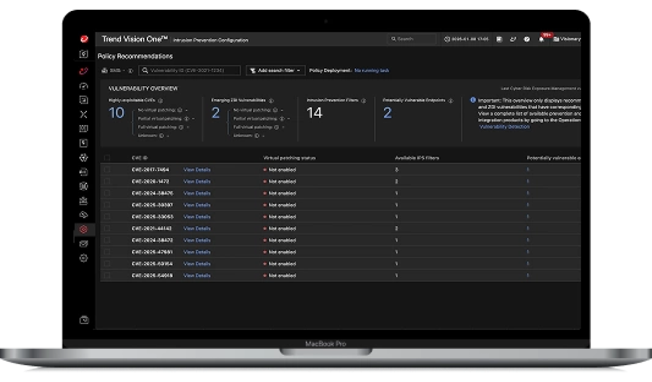 In-line exploit prevention and proactive virtual patching
