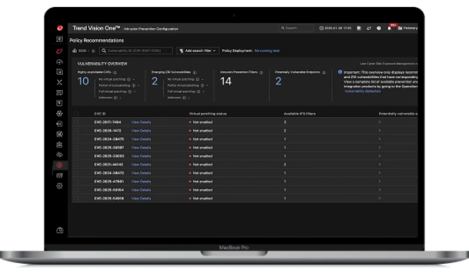 In-line exploit prevention and proactive virtual patching