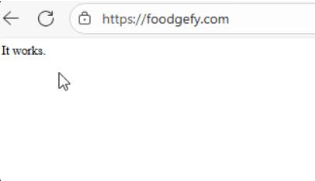 Figure 5: The message shown when directly accessing the malicious script’s domain
