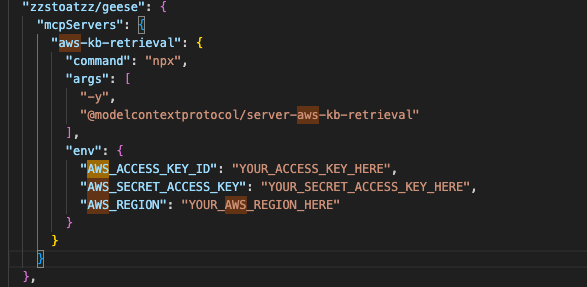 Figure 3. Cloud token configuration in MCP