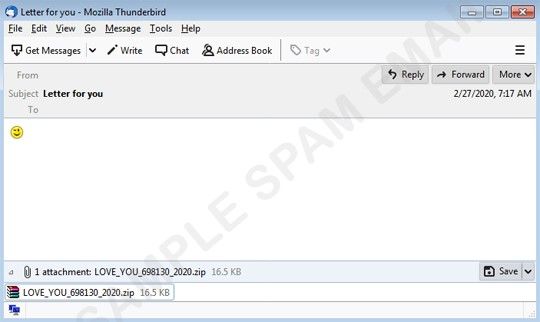 Nemty love letter email sample