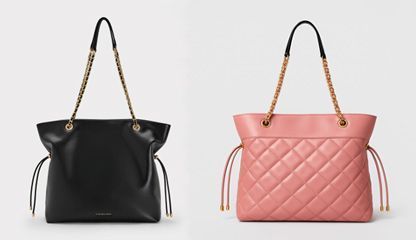 An image of a real product (left), and the AI-generated fake tote bag (right) that was derived from the real product’s image