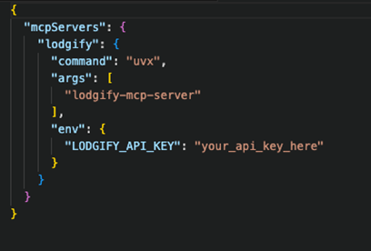 Figure 5. MCP server and its API Key configuration