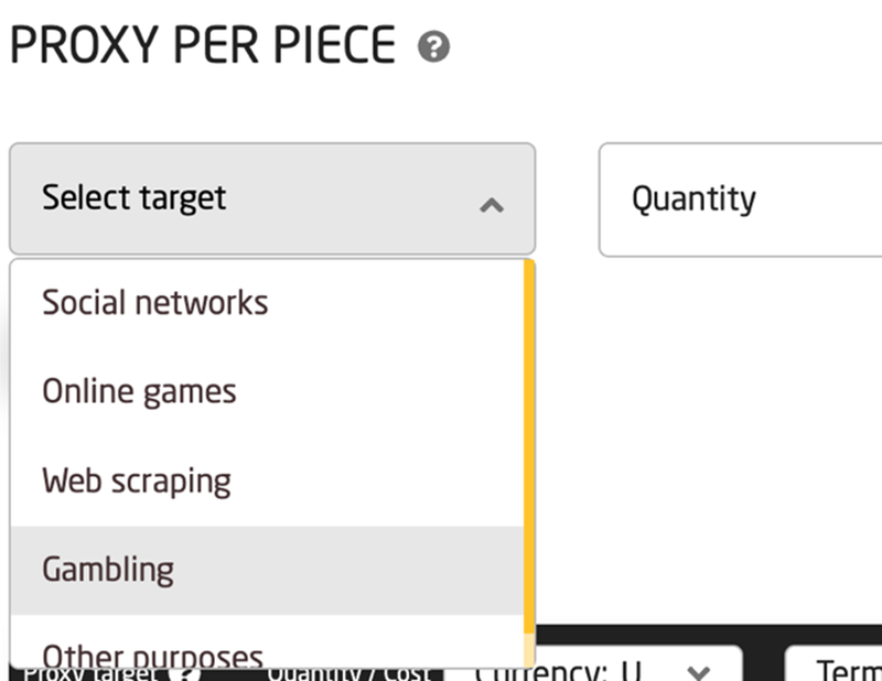 Figure 1. Proxy-sale.com offers customized packages tailored for specific use cases.