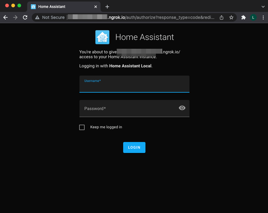 Figure 2. Screenshots of the login pages of Home Assistant (top) and Blue Iris (bottom)