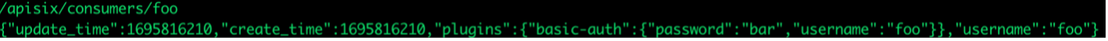 Figure 14. Basic-auth plugin configuration showing credentials stored in plaintext.