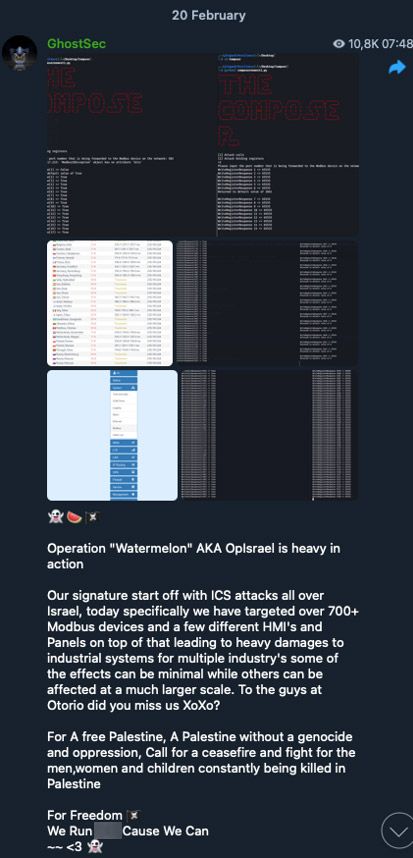 GhostSec explaining their ideological motivation