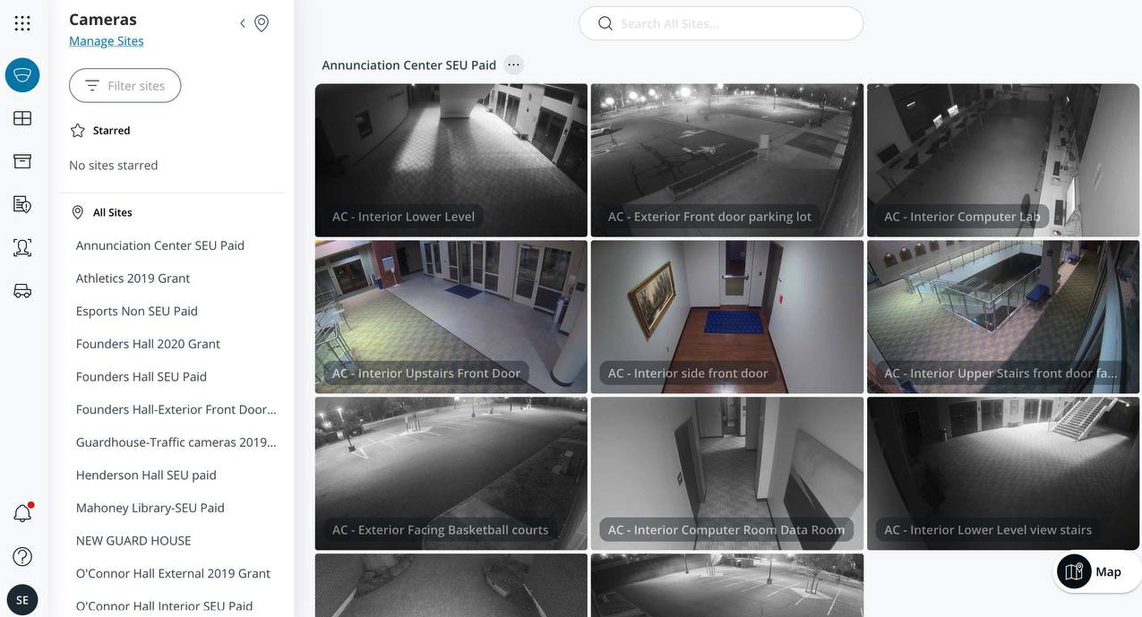 SiegedSec showing footages of a hacked camera system