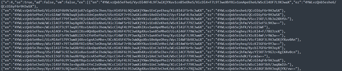Figure 6. Downloaded configuration from C&C server