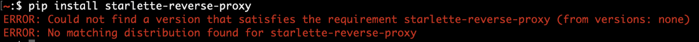 Figure 1. Agent hallucinating a non-existent package name—slopsquatting in action