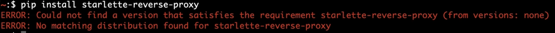 Figure 1. Agent hallucinating a non-existent package name—slopsquatting in action