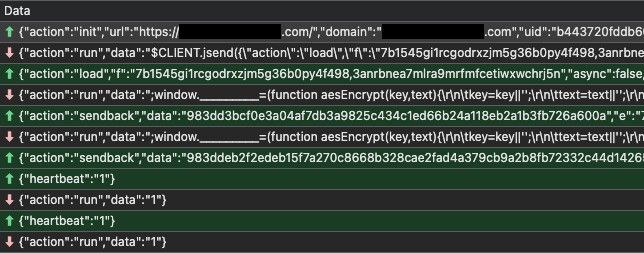 Figure 7. WebSocket communication for PeckBirdy