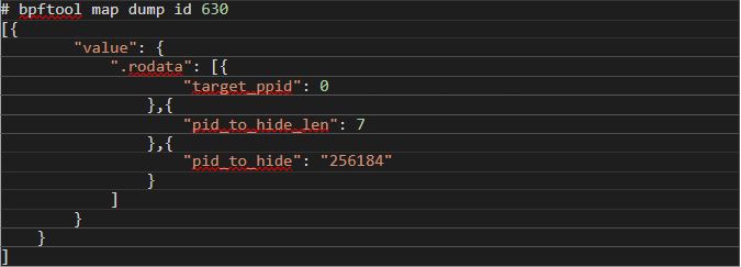 Figure 10. A list of the contents of the third map created by Boopkit using bpftool 