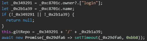 Figure 18. Initialization and registration of the attacker-created GitHub repository