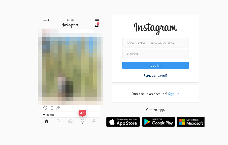 Figure 16. A sample Instagram phishing page found in ngrok URLs