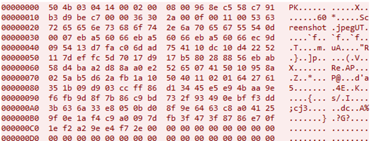 Figure 18. Example of exfiltration of stolen data