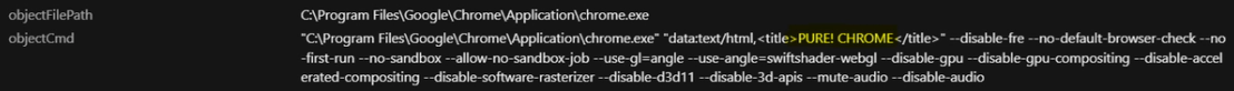 Figure 9. Opening Google Chrome with the page "PURE! CHROME"