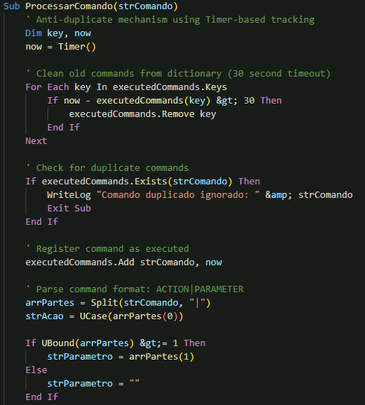 Figure 32. Function used to process backdoor commands
