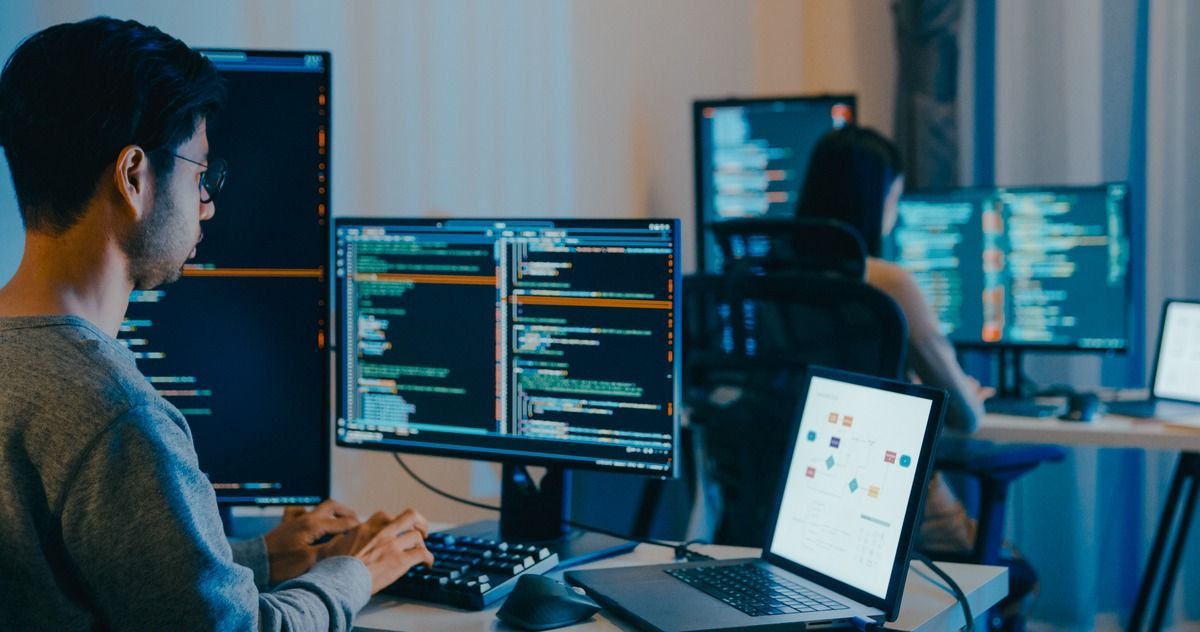 professionals working at workspaces