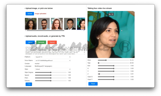 Figure 2: Deepfake 3D Pro app and offering in the underground