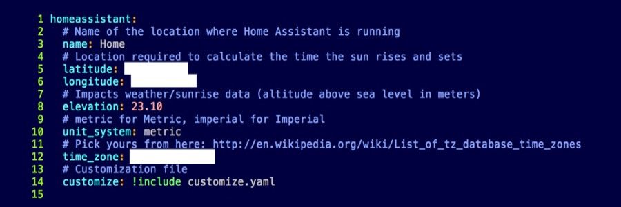 Screengrab of an exposed automation server showing a home’s location
